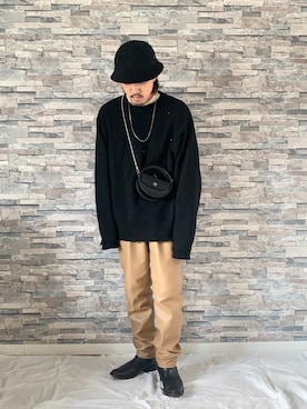 「CHAMULA（チャムラ）のアイテム」を使った、yusukeさん（メンズ・170cm）の冬コーディネート