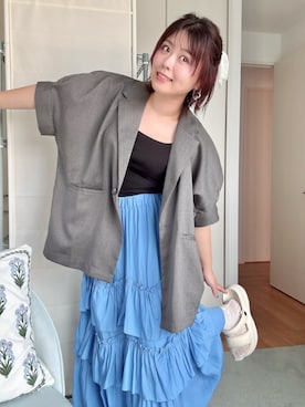 natsumi  パーソナルカラーさん（レディース・156cm）の夏コーディネート