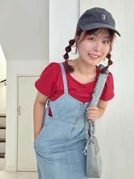「Honeys（ハニーズ）のアイテム」を使った、natsumi  パーソナルカラーさん（レディース・156cm）の夏コーディネート