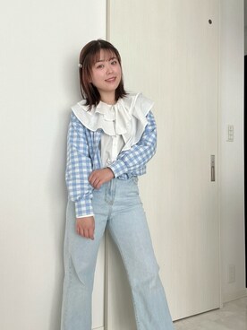 「PairPair（ペアペア）のアイテム（トップス）」を使った、natsumi  パーソナルカラーさん（レディース・155cm）の冬コーディネート