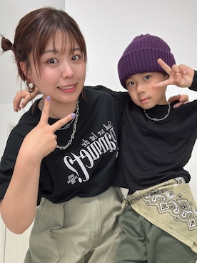 「earth music&ecology（アースミュージックアンドエコロジー）のアイテム（デニムパンツ）」を使った、natsumi  パーソナルカラーさん（レディース・156cm）の春コーディネート