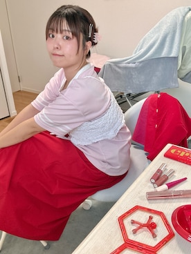 「Honeys（ハニーズ）のアイテム」を使った、natsumi  パーソナルカラーさん（レディース・156cm）の夏コーディネート