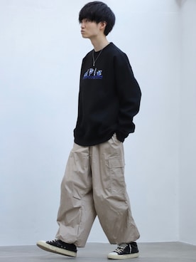 「アイテム（リング）」を使った、こめさん（メンズ・177cm・20代）の冬コーディネート