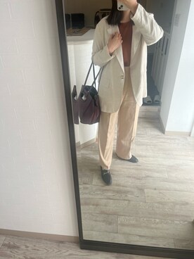 「m.f.editorial（エムエフエディトリアル）のアイテム（トップス）」を使った、ななさん（レディース・164cm）の春コーディネート