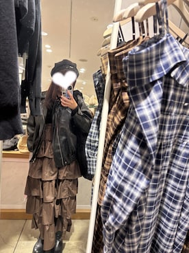 「アイテム（ハンチング/ベレー帽）」を使った、ぽ。さん（レディース・153cm・20代）の秋コーディネート