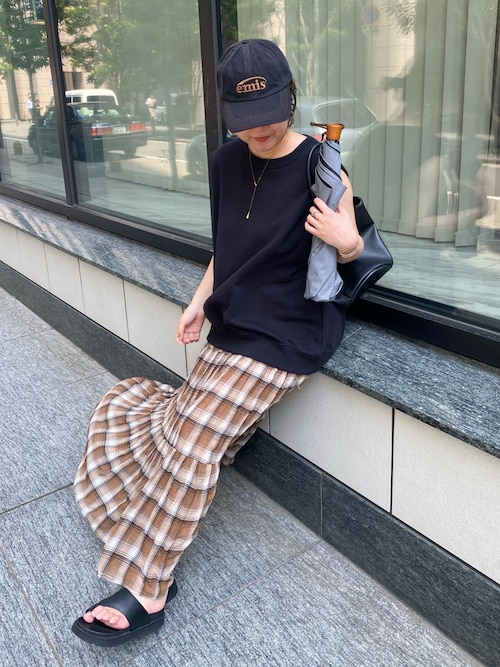 セール】チェックワッシャースカート（スカート）｜DouDou（ドゥドゥ  