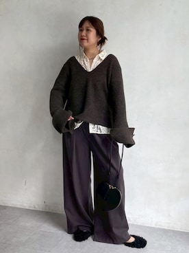 「アイテム（パンプス）」を使った、sakuraさん（レディース・166cm・30代）の冬コーディネート