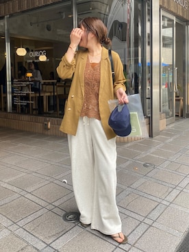 「アイテム（ジャケット/アウター）」を使った、sakuraさん（レディース・166cm）の夏コーディネート