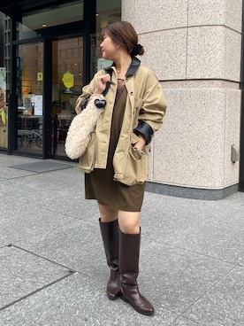 「アイテム（ワンピース/ドレス）」を使った、sakuraさん（レディース・166cm・30代）の秋コーディネート