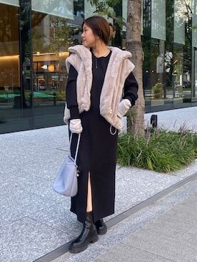 「アイテム（ワンピース/ドレス）」を使った、sakuraさん（レディース・166cm・30代）の秋コーディネート