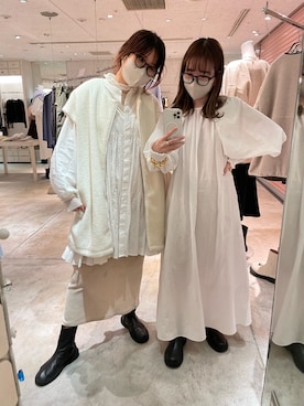 「ワントーンスタイル」｜sakuraさん（レディース・165cm）の冬コーディネート