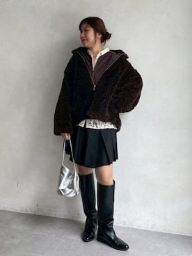 「アイテム（ブーツ）」を使った、sakuraさん（レディース・166cm・30代）の冬コーディネート
