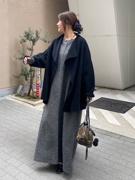 「アイテム（その他アウター）」を使った、sakuraさん（レディース・166cm・30代）の冬コーディネート