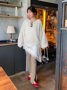 「アイテム（パンプス）」を使った、sakuraさん（レディース・166cm・30代）の冬コーディネート