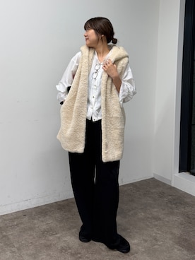「DouDou（ドゥドゥ）のアイテム（パンツ）」を使った、sakuraさん（レディース・166cm）の秋コーディネート