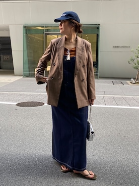 「アイテム（ジャケット/アウター）」を使った、sakuraさん（レディース・166cm・30代）の夏コーディネート