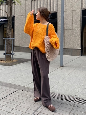 「アイテム（ネックレス）」を使った、sakuraさん（レディース・166cm・30代）の冬コーディネート