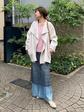 「骨格ストレート、冬」｜「アイテム（ジャケット/アウター）」を使った、sakuraさん（レディース・165cm）の冬コーディネート