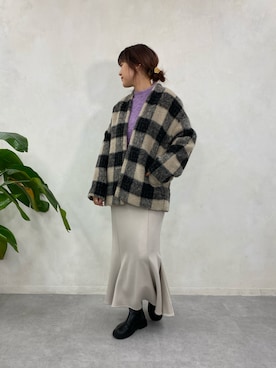 「Coming soon…」｜「アイテム（その他アウター）」を使った、sakuraさん（レディース・165cm）の冬コーディネート