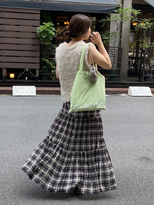 セール】チェックワッシャースカート（スカート）｜DouDou（ドゥドゥ  