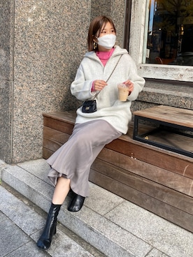「マイベストコーデ2022」｜「アイテム（その他シューズ）」を使った、sakuraさん（レディース・165cm）の冬コーディネート