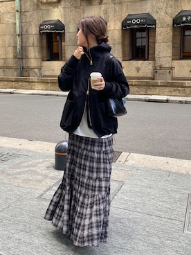 「アイテム（その他アウター）」を使った、sakuraさん（レディース・166cm）の春コーディネート