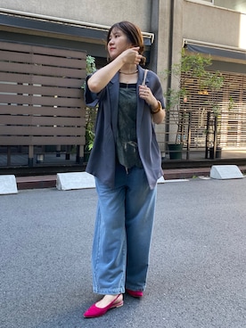 メッシュ半袖ジャケットを使った人気ファッションコーディネート - WEAR