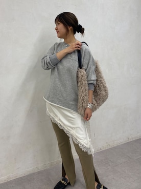 「アイテム（ネックレス）」を使った、sakuraさん（レディース・166cm・30代）の冬コーディネート