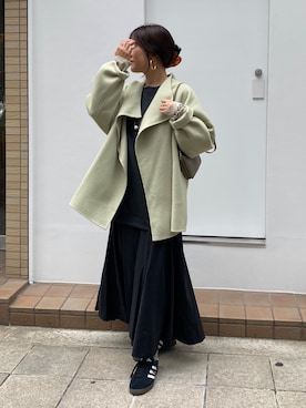 「カラーコート」｜sakuraさん（レディース・165cm）の秋コーディネート