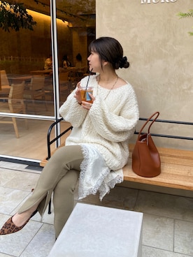 「アイテム（パンプス）」を使った、sakuraさん（レディース・166cm・30代）の冬コーディネート