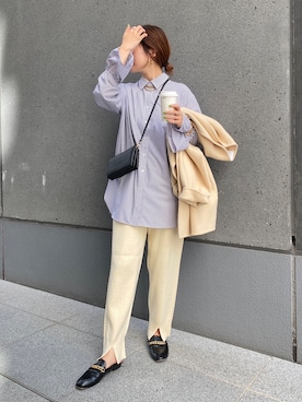「チュニック」｜「アイテム（その他アウター）」を使った、sakuraさん（レディース・165cm）の冬コーディネート