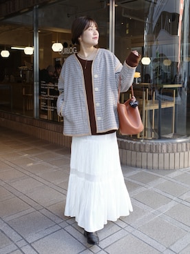 「アイテム（ネックレス）」を使った、sakuraさん（レディース・166cm・30代）の冬コーディネート