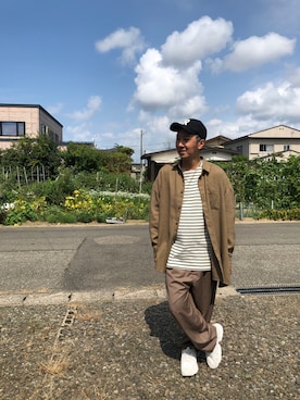 「yield（イールド）のアイテム」を使った、noraさん（メンズ・175cm）の秋コーディネート