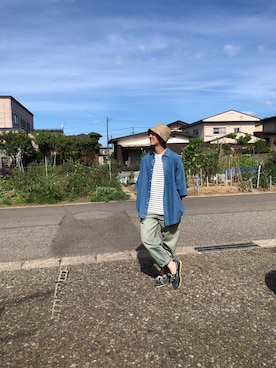 「CIAOPANIC TYPY（チャオパニックティピー）のアイテム（帽子）」を使った、noraさん（メンズ・175cm）の秋コーディネート