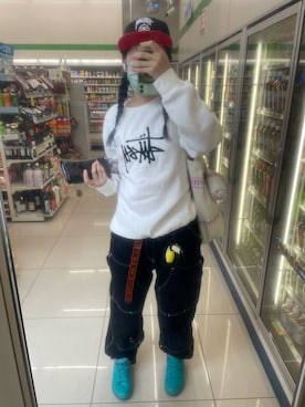 「MAD FOOT（マッドフット）のアイテム」を使った、IZMさん（レディース・165cm）の春コーディネート