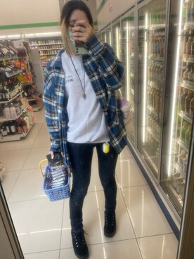 「TENBOX（テンボックス）のアイテム」を使った、IZMさん（レディース・165cm）の春コーディネート