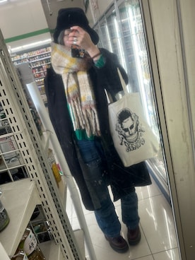「Calvin Klein（カルバン・クライン）のアイテム（ジャケット/アウター）」を使った、IZMさん（レディース・165cm）の冬コーディネート