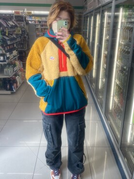 「NIKE（ナイキ）のアイテム（その他アウター）」を使った、IZMさん（レディース・165cm）の冬コーディネート