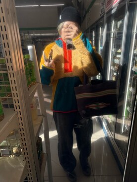 「NIKE（ナイキ）のアイテム（その他アウター）」を使った、IZMさん（レディース・165cm）の冬コーディネート