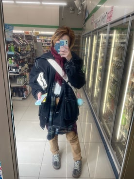 「Zeha（ツェハ）のアイテム」を使った、IZMさん（レディース・165cm）の冬コーディネート