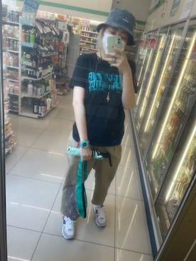 「Hex Anti Style（ヘックスアンチスタイル）のアイテム」を使った、IZMさん（レディース・165cm）の夏コーディネート