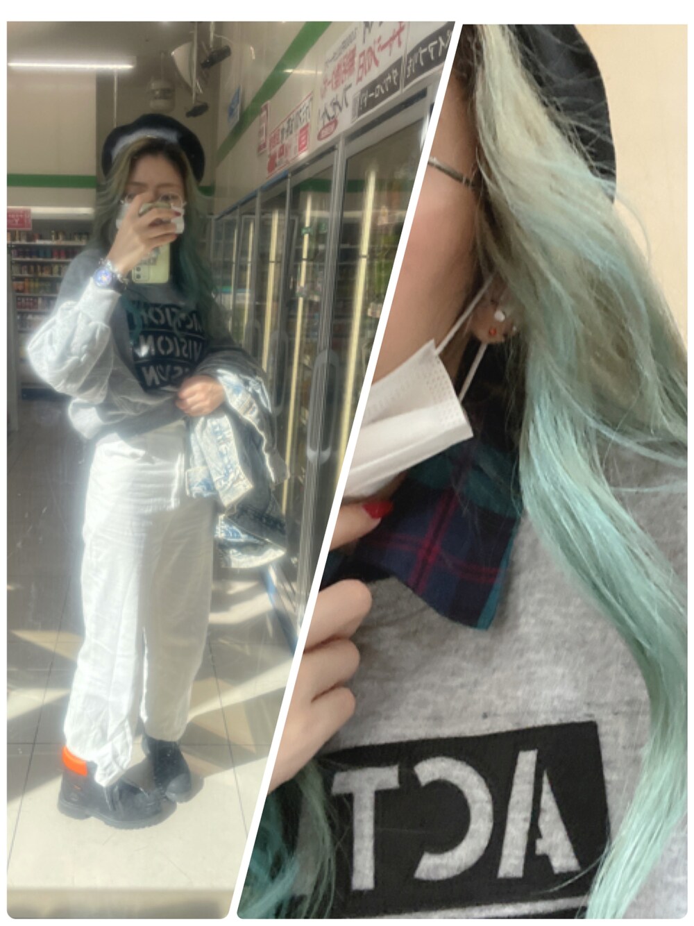 「AZUL by moussyのアイテム（スウェット、グレー系）」を使った、IZMさん（レディース・165cm）の秋コーディネートの1枚目の写真