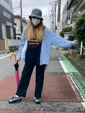 「sevens（セブンズ）のアイテム」を使った、IZMさん（レディース・165cm）の秋コーディネート