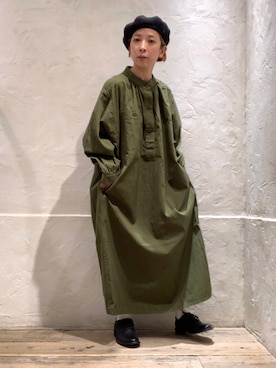 「RNA」｜「アイテム（ハンチング/ベレー帽）」を使った、hiroseさん（レディース・155cm）の秋コーディネート