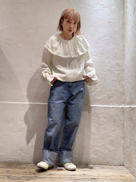 「MASTER&Co（マスターアンドコー）のアイテム（シューズ）」を使った、hiroseさん（レディース・155cm）の春コーディネート