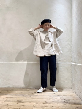 「RNA」｜「アイテム（ハンチング/ベレー帽）」を使った、hiroseさん（レディース・155cm）の秋コーディネート
