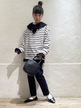 「TIDEWAY（タイドウェイ）のアイテム（バッグ）」を使った、hiroseさん（レディース・155cm）の夏コーディネート