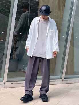「JUNRED（ジュンレッド）のアイテム（キャップ）」を使った、todaさん（メンズ・165cm）の秋コーディネート