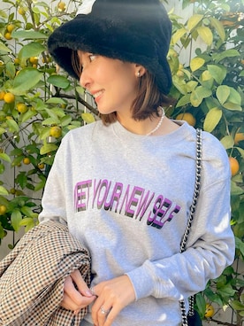 「LAYMEE（レイミー）のアイテム」を使った、【Muel Chic】中村沙織さん（レディース・162cm）の冬コーディネート