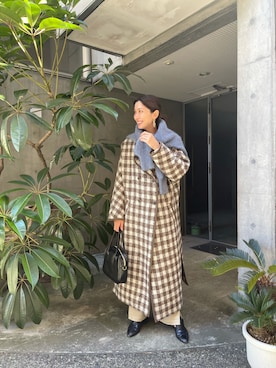 「LAYMEE（レイミー）のアイテム（パンツ）」を使った、【Muel Chic】中村沙織さん（レディース・162cm）の秋コーディネート